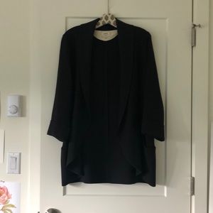 Wilfred chevalier open crepe blazer